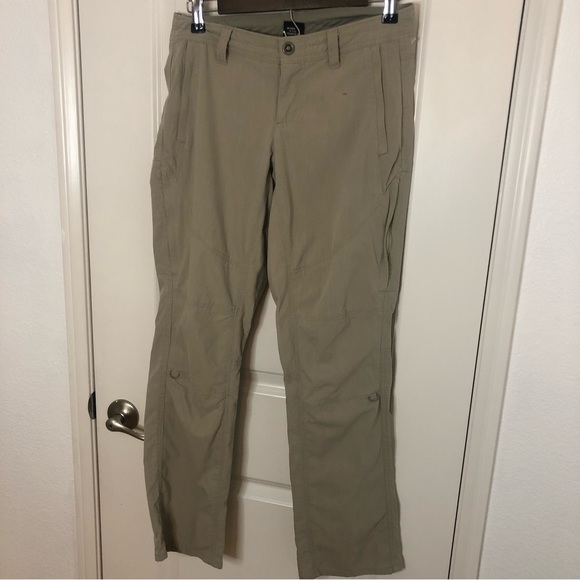 KUHL Spire Tan Roll Up Convertible Pants - wear as Capris or Long Pants Sz: 4 - Picture 2 of 15
